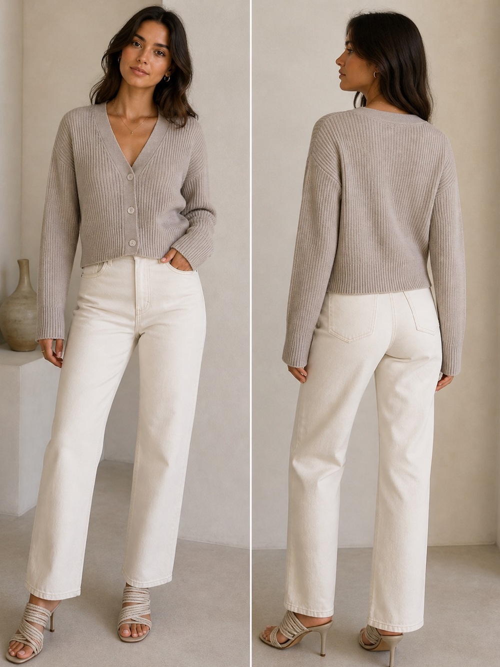 Naked Cashmere V-Neck Cashmere Cardigan